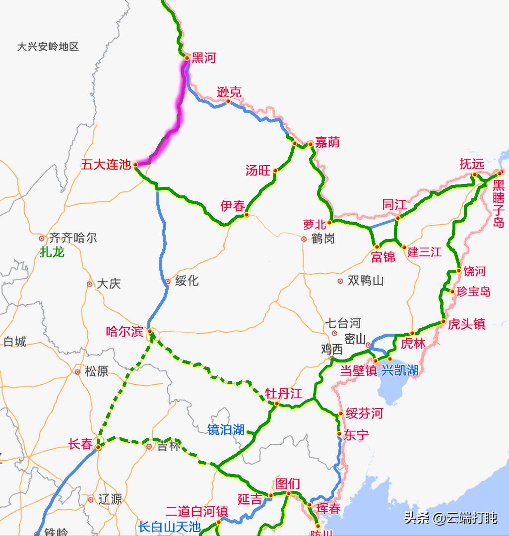 东北铁路交通网络发展与布局示意图解析